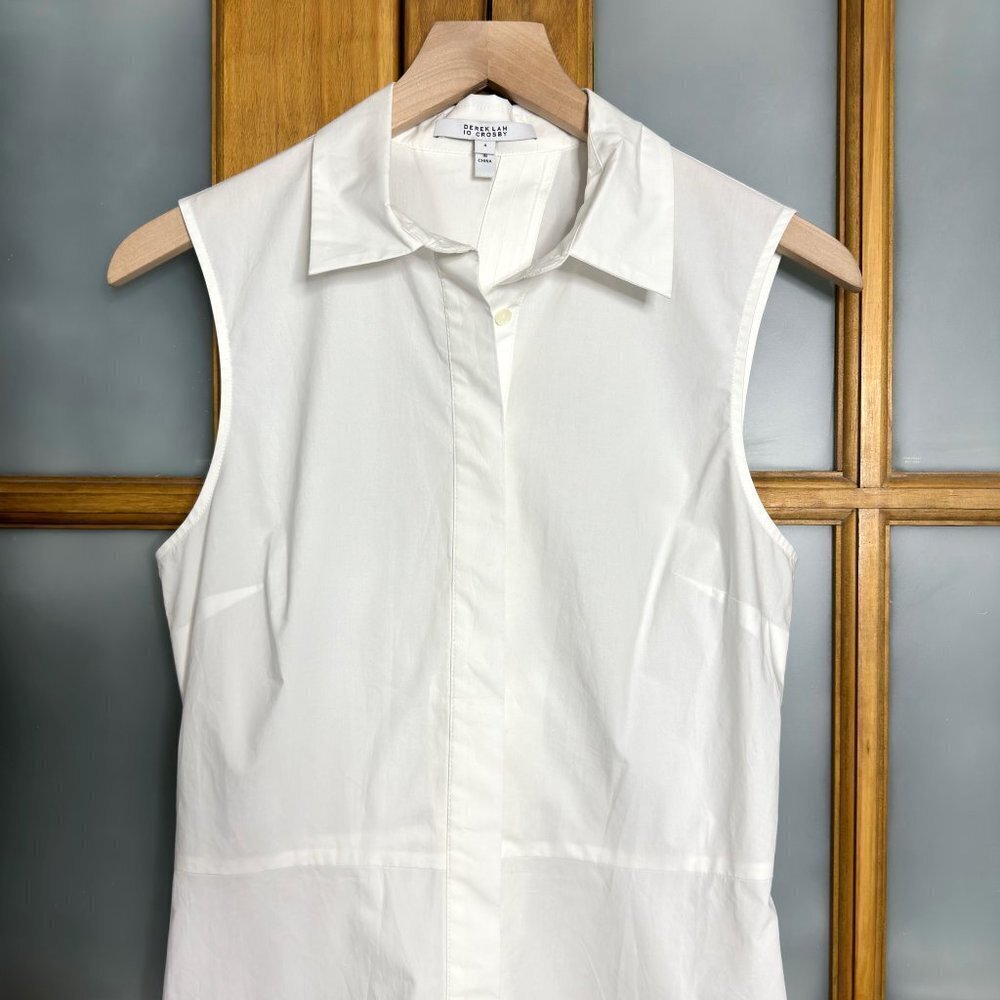 DEREK LAM 10 CROSBY Button Down Tank Top - Picture 3 of 7